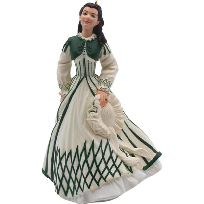 1999 White and Green Dress Hallmark Ornament (Scarlett O'Hara) QX6397