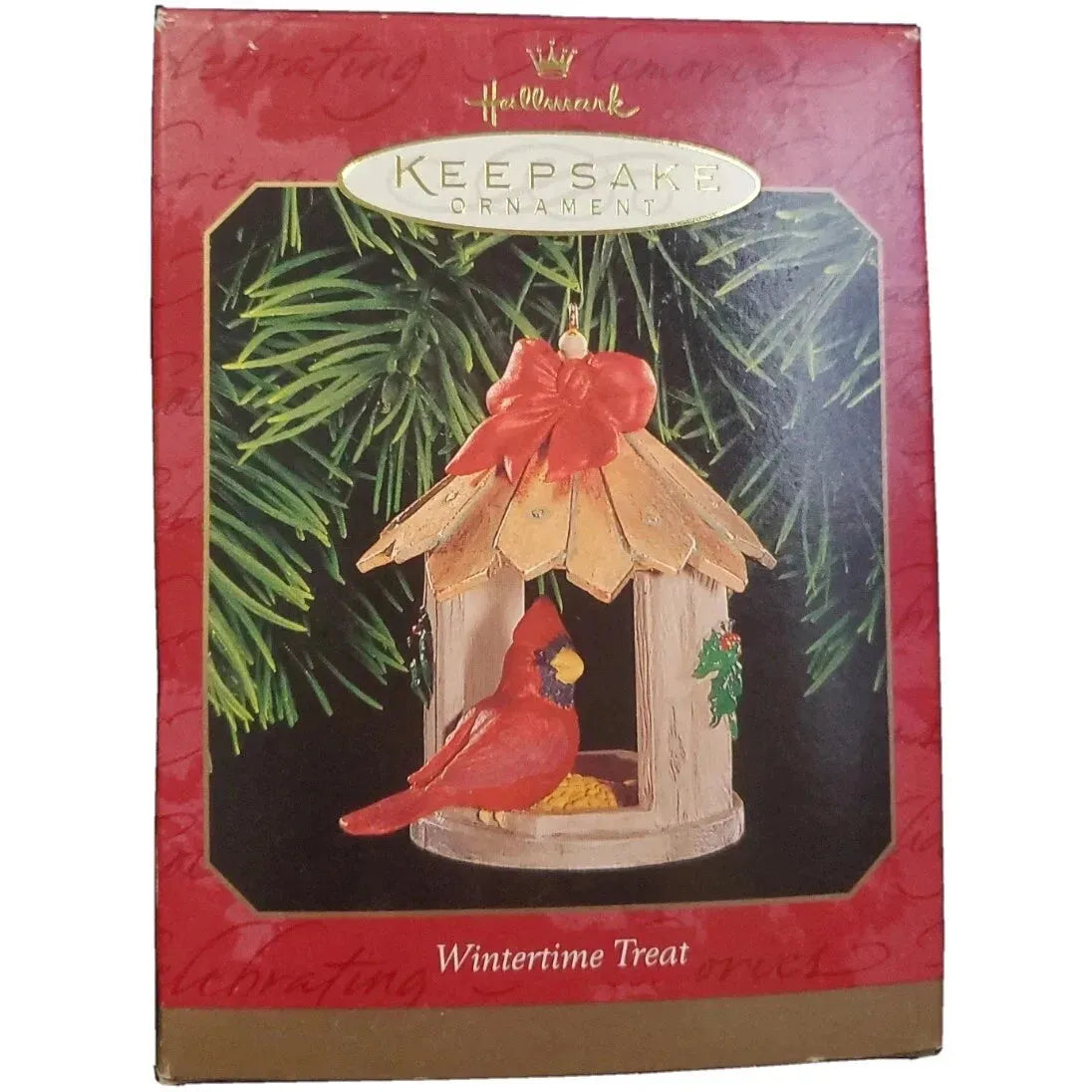 1999 Wintertime Treat Hallmark Ornament (Bird) QX6989