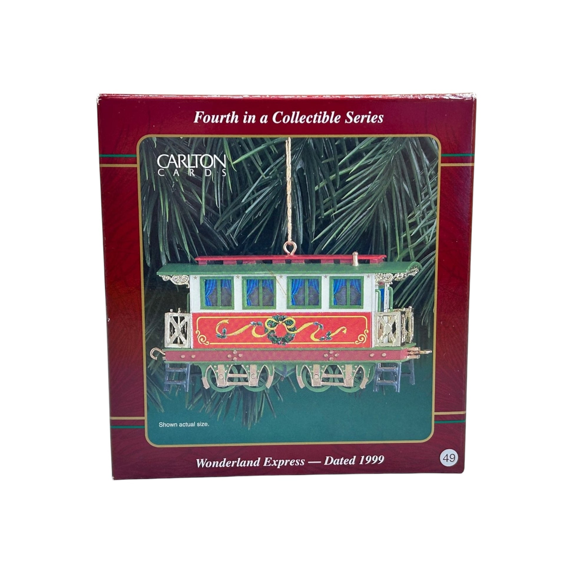 1999 Wonderland Express Carlton Cards Ornaments (Train) CXOR-079A Image2