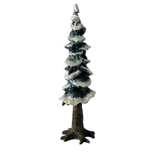 Vintage Village Pole Pine Tree 10.5 Inches Cold Cast Porcelain Tree (Department 56) 1325679