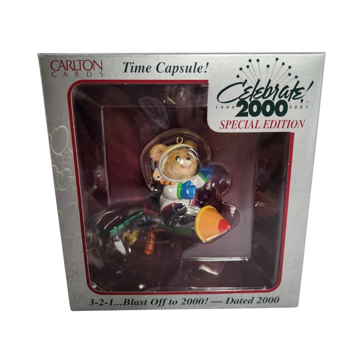 2000 3-2-1... Blast Off to 2000! Carlton Cards Ornaments (Teddy Bear) CXOR-304A Image2