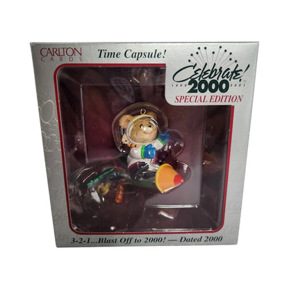 2000 3-2-1... Blast Off to 2000! Carlton Cards Ornaments (Teddy Bear) CXOR-304A Image2
