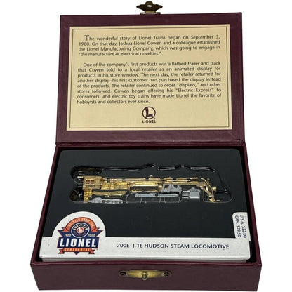 2000 700E J-1E Hudson Steam Locomotive Hallmark Ornament (Lionel) QXI5261