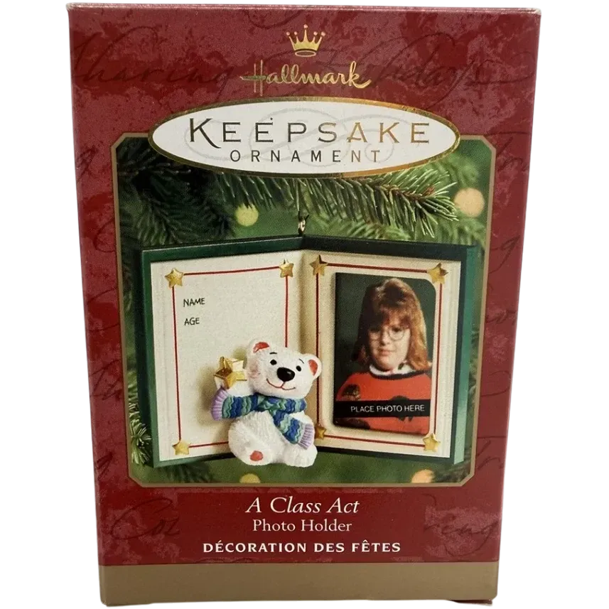 2000 A Class Act Hallmark Ornament (Photo Holder) QX8074