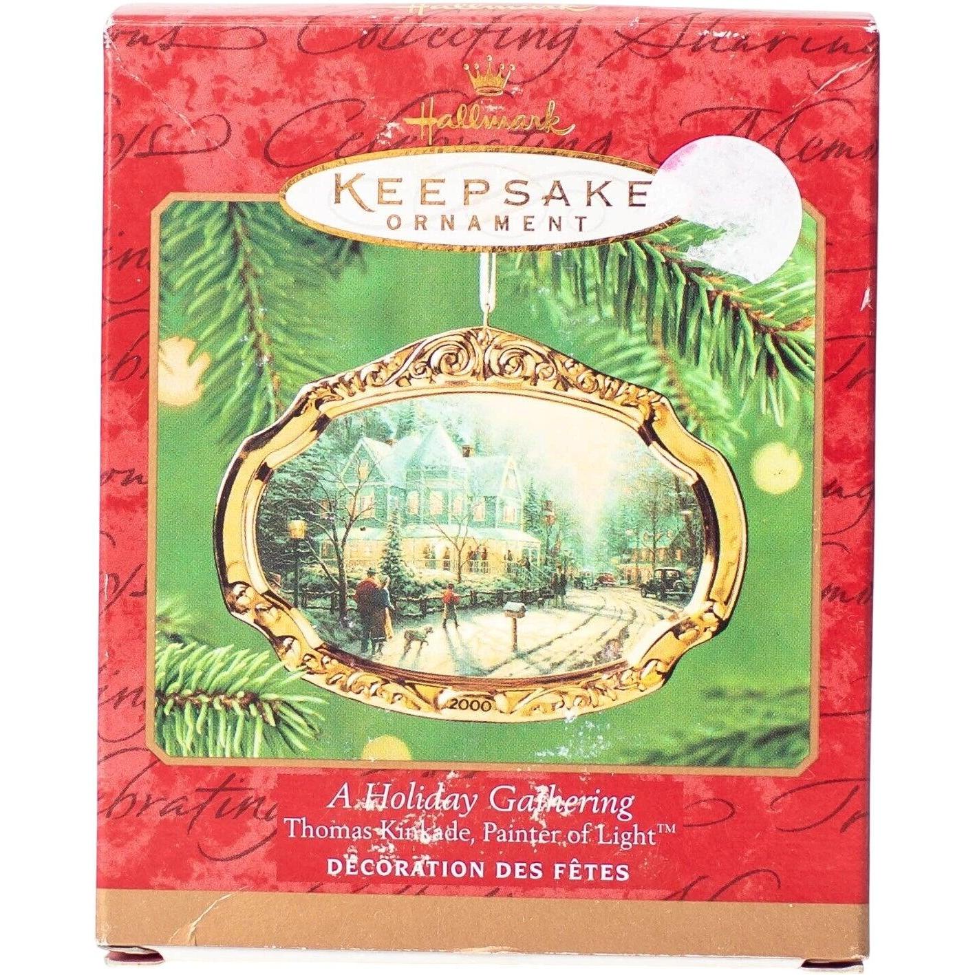 2000 A Holiday Gathering Hallmark Ornament (Thomas Kinkade) QX8561