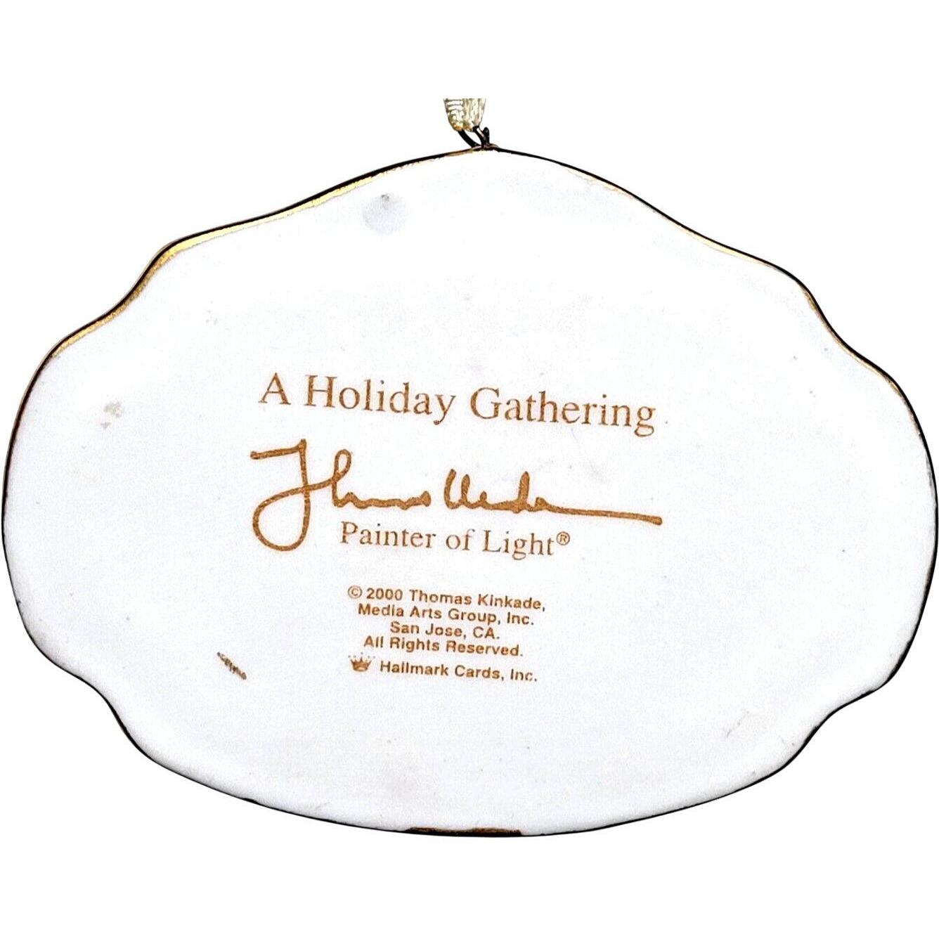2000 A Holiday Gathering Hallmark Ornament (Thomas Kinkade) QX8561