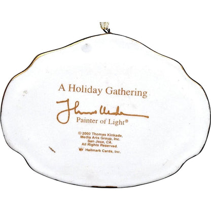 2000 A Holiday Gathering Hallmark Ornament (Thomas Kinkade) QX8561