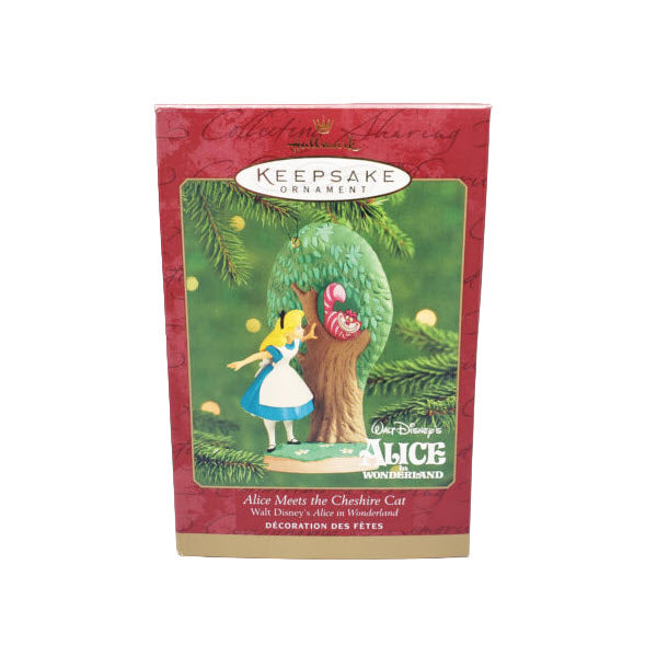 2000 Alice Meets the Cheshire Cat Hallmark Ornament (Alice in Wonderland) QXD4011