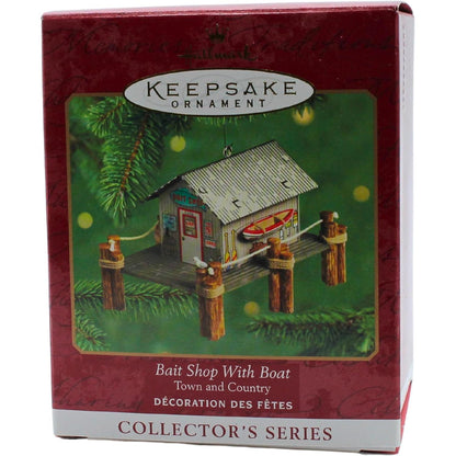 2000 Bait Shop With Boat Hallmark Ornament (Town and Country) QX6631