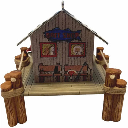 2000 Bait Shop With Boat Hallmark Ornament (Town and Country) QX6631