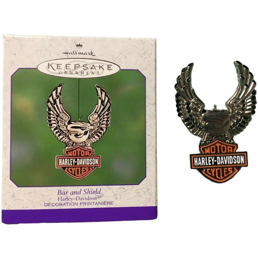 2000 Bar and Shield Hallmark Ornament (Harley-Davidson) QEO8544