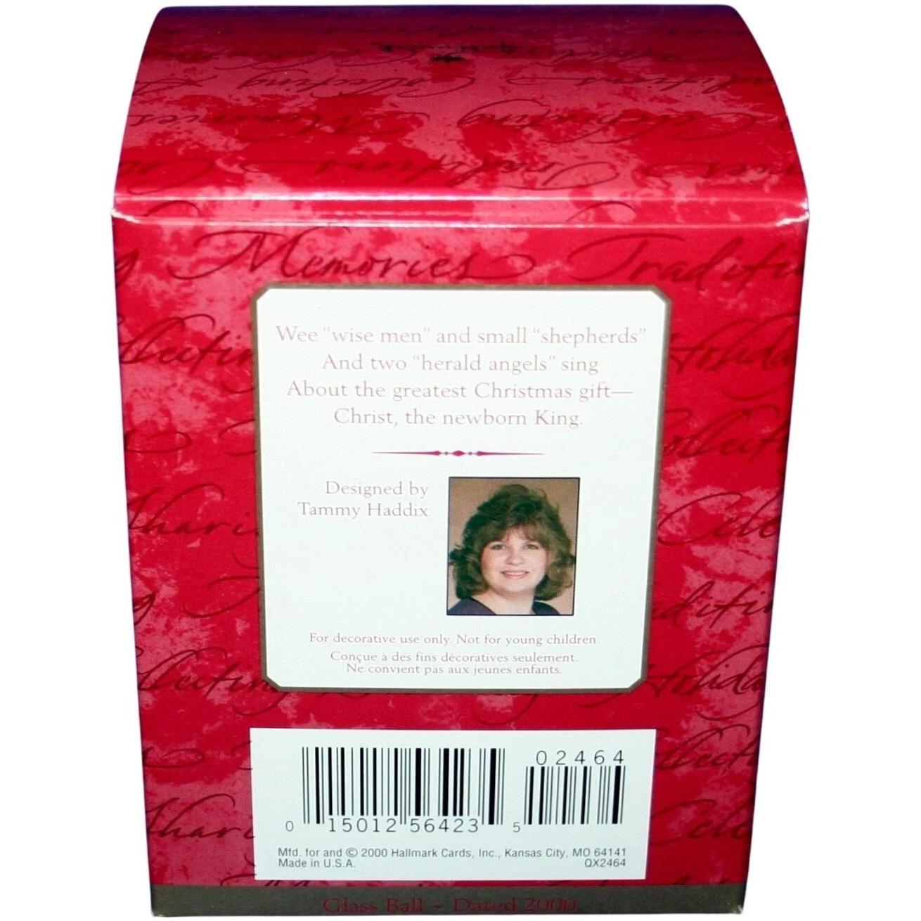 2000 Celebrate His Birth Hallmark Ornament (Ball) QX2464