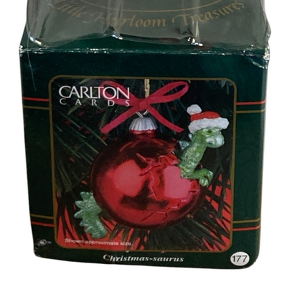 2000 Christmas-Saurus Carlton Cards Ornaments (Dinosaur) CXOR-159C