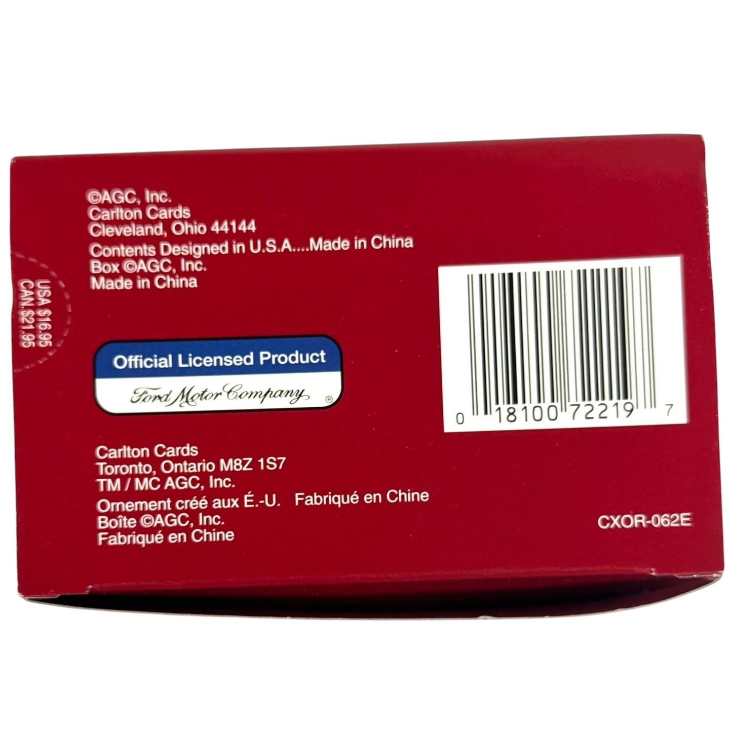 2000 Ford Fairlane Convertible Chrismas Carlton Cards Ornaments (Cars) CXOR-062E