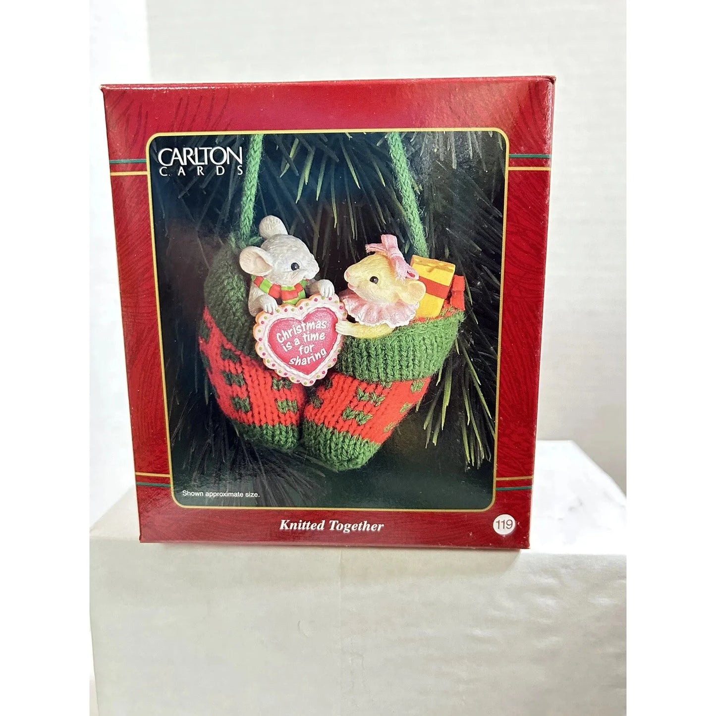 2000 Knitted Together Carlton Cards Ornaments (Mouse) CXOR-113C