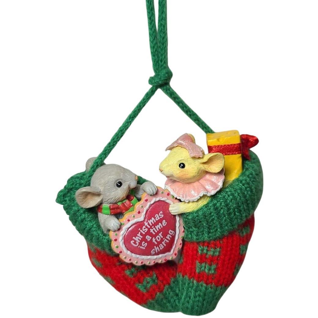 2000 Knitted Together Carlton Cards Ornaments (Mouse) CXOR-113C