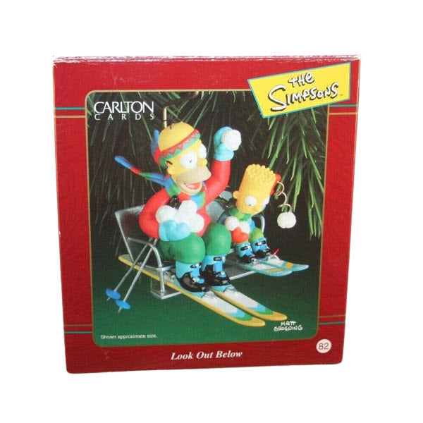 2000 Look Out Below Carlton Cards Ornaments (The Simpsons) CXOR-081C