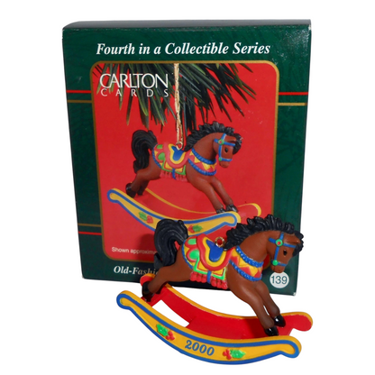2000 Old-Fashioned Fun Carlton Cards Ornaments (Rocking Horse) CXOR-138C
