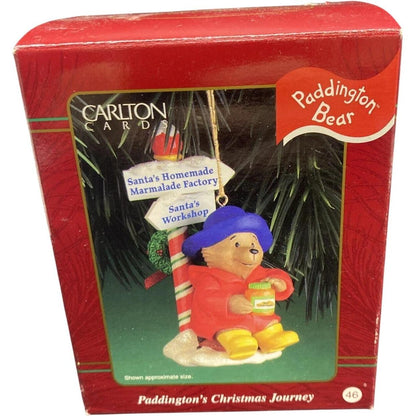 2000 Paddington's Christmas Journey Carlton Cards Ornaments (Movie TV) CXOR-052C