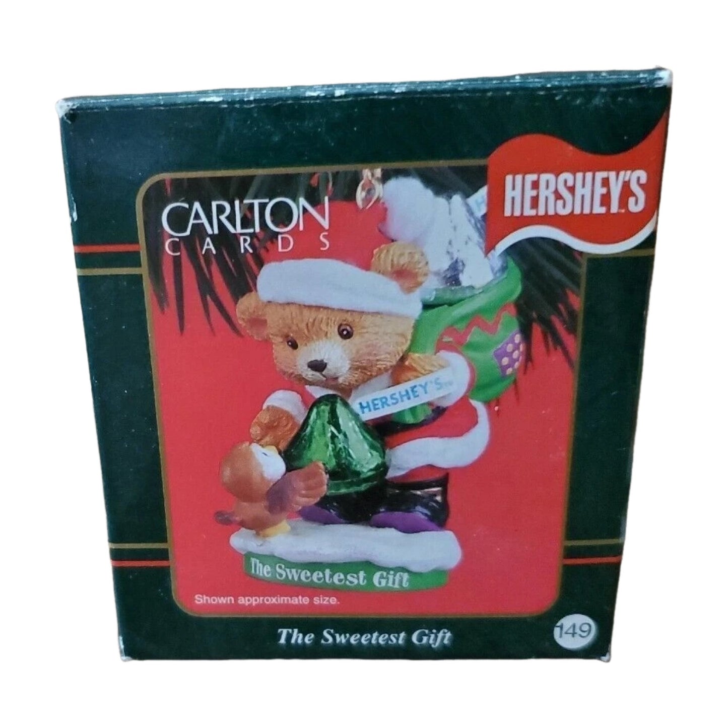 2000 The Sweetest Gift -Teddy Bear Carlton Cards Ornaments (Hershey's) CXOR-141C