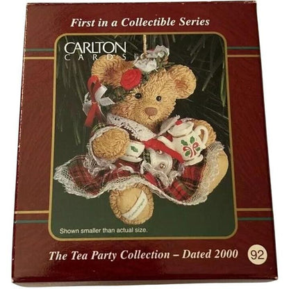 2000 The Tea Party Collection Carlton Cards Ornaments (Teddy Bear) CXOR-095C