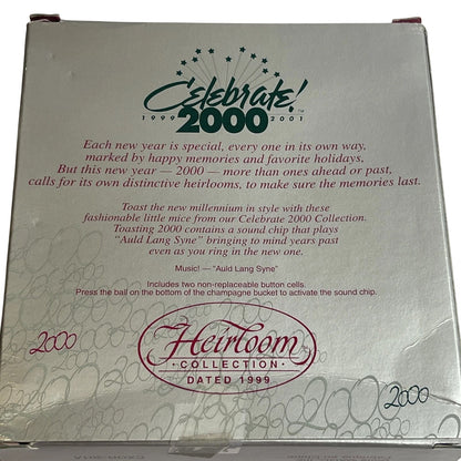 2000 Toasting 2000 Carlton Cards Ornaments (Mouse) CXOR-301A