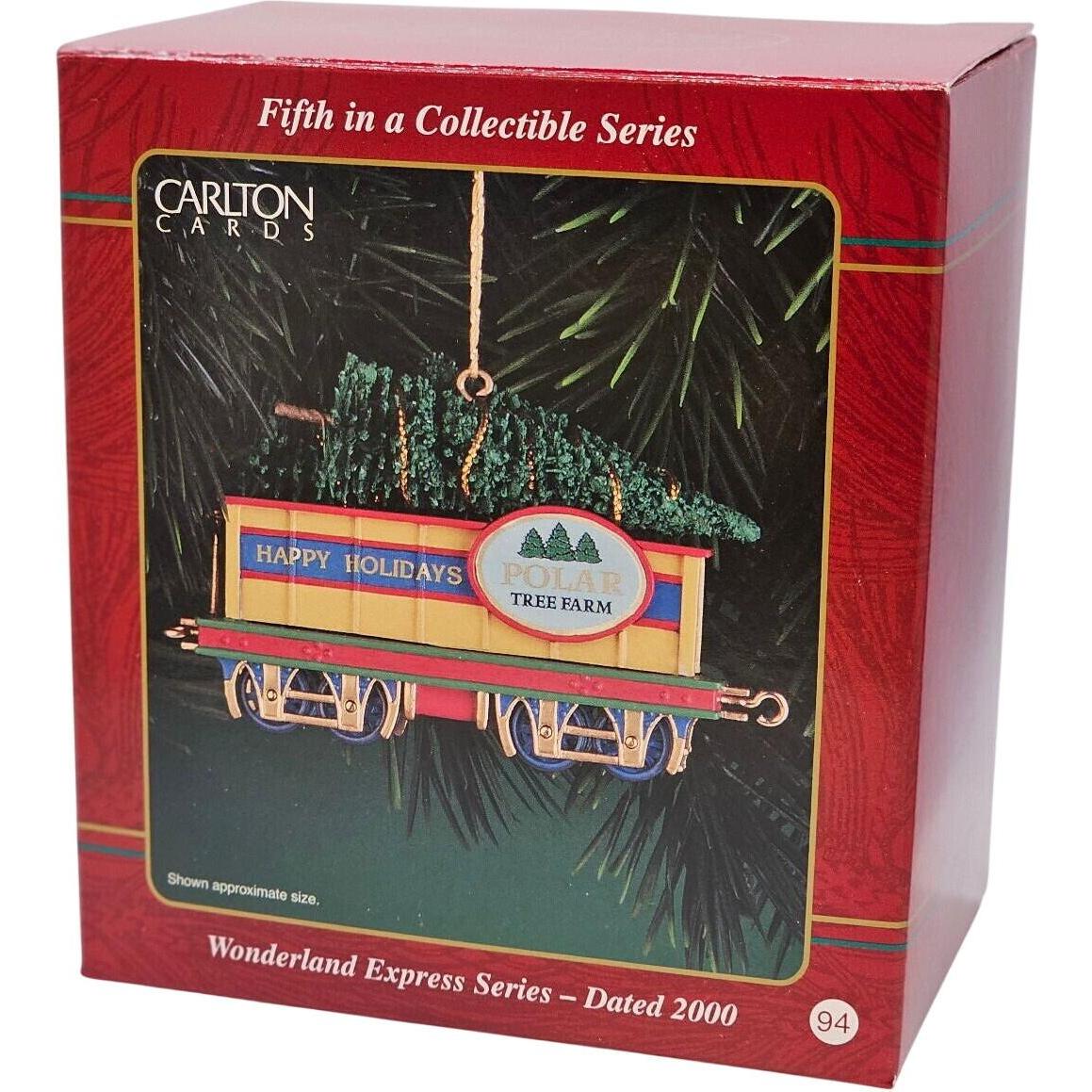 2000 Wonderland Express Carlton Cards Ornaments (Train) CXOR-097C