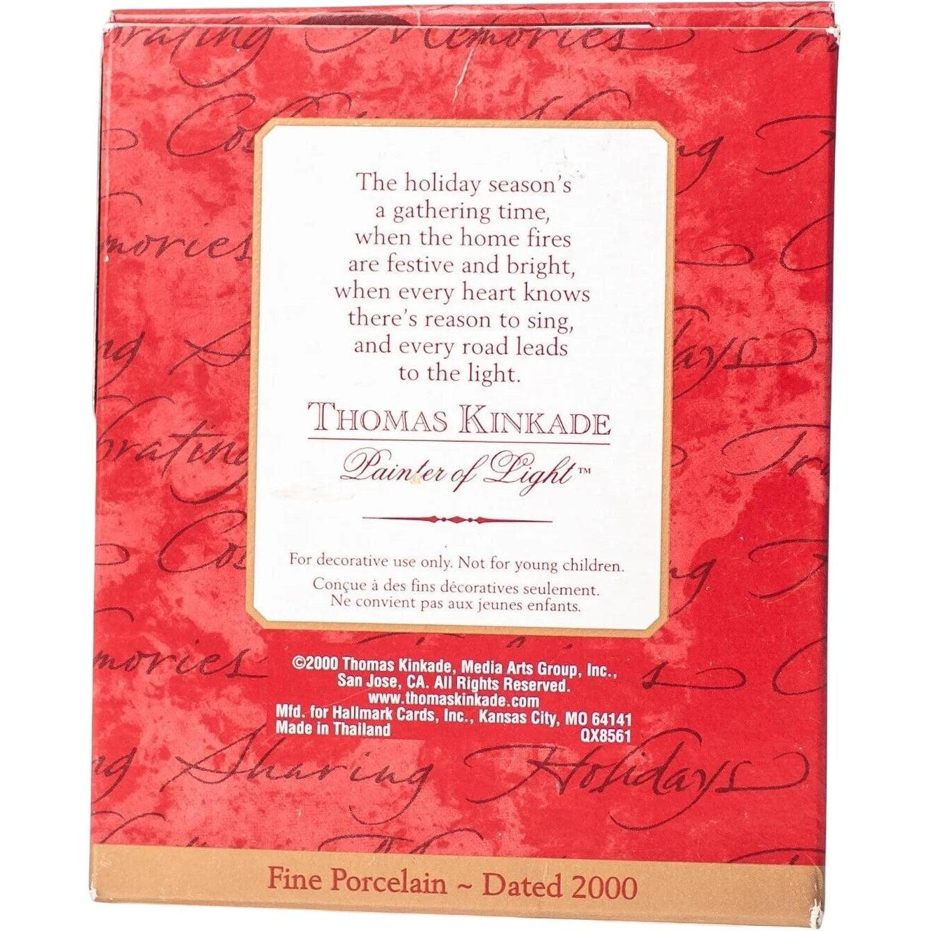 2000 A Holiday Gathering Hallmark Ornament (Thomas Kinkade) QX8561