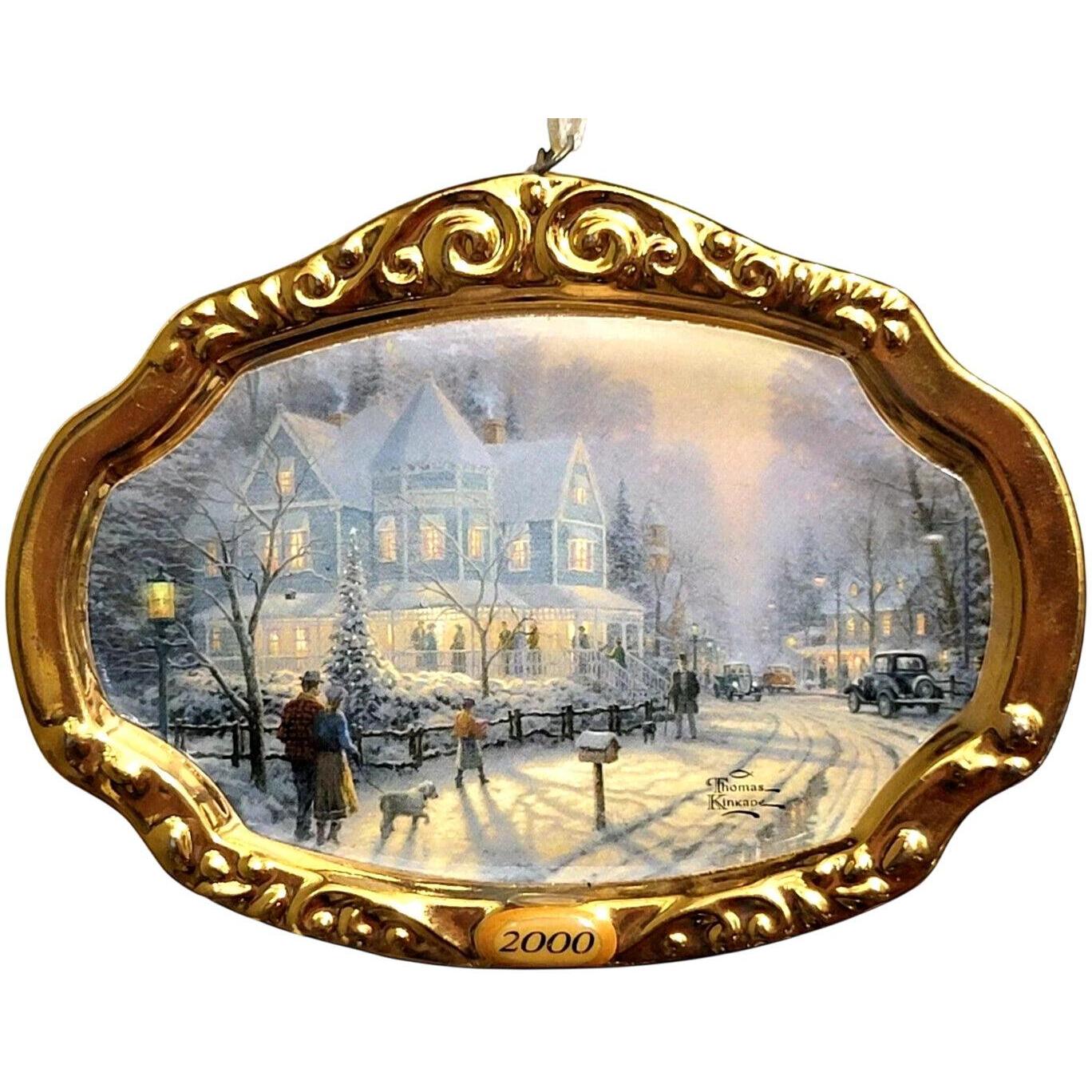 2000 A Holiday Gathering Hallmark Ornament (Thomas Kinkade) QX8561
