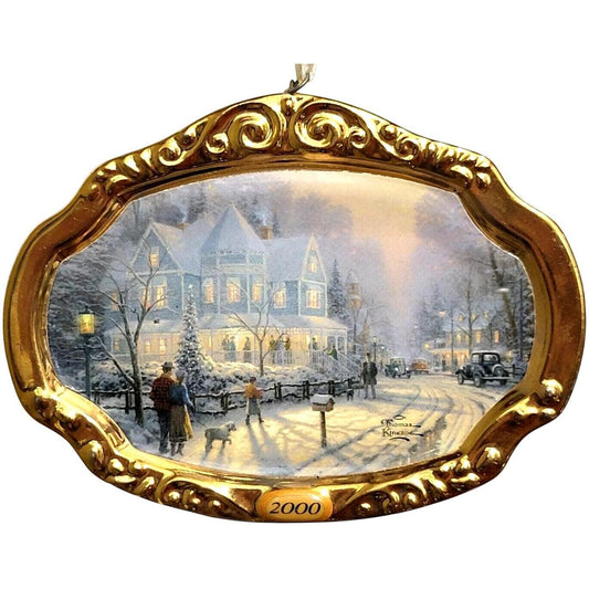 2000 A Holiday Gathering Hallmark Ornament (Thomas Kinkade) QX8561
