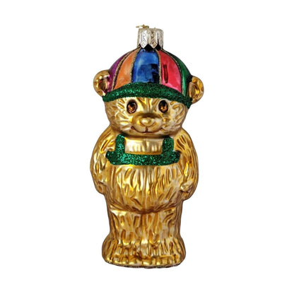 2000 Backpack Bear - Blown Glass Hallmark Ornament (Crayola) QBG4071 Image1