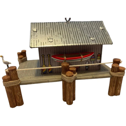 2000 Bait Shop With Boat Hallmark Ornament (Town and Country) QX6631