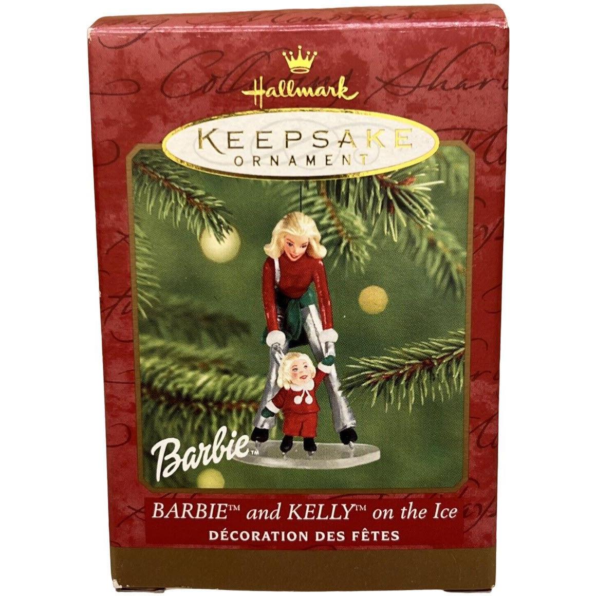 2000 Barbie and Kelly on the Ice Hallmark Ornament (Barbie) QXI6915