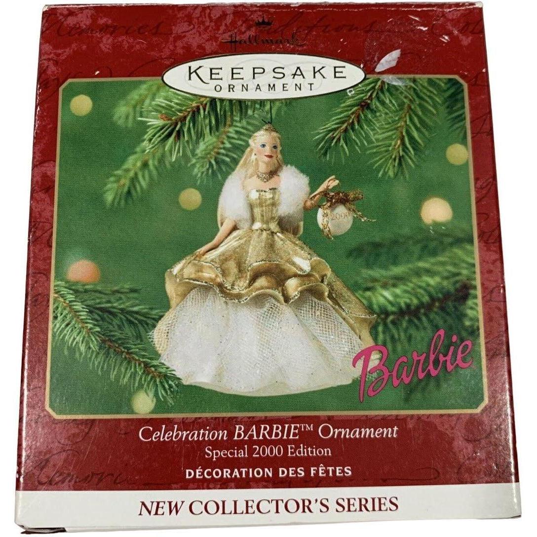2000 Celebration BARBIE Ornament Hallmark Ornament (Special 2000 Edition) QXI6832