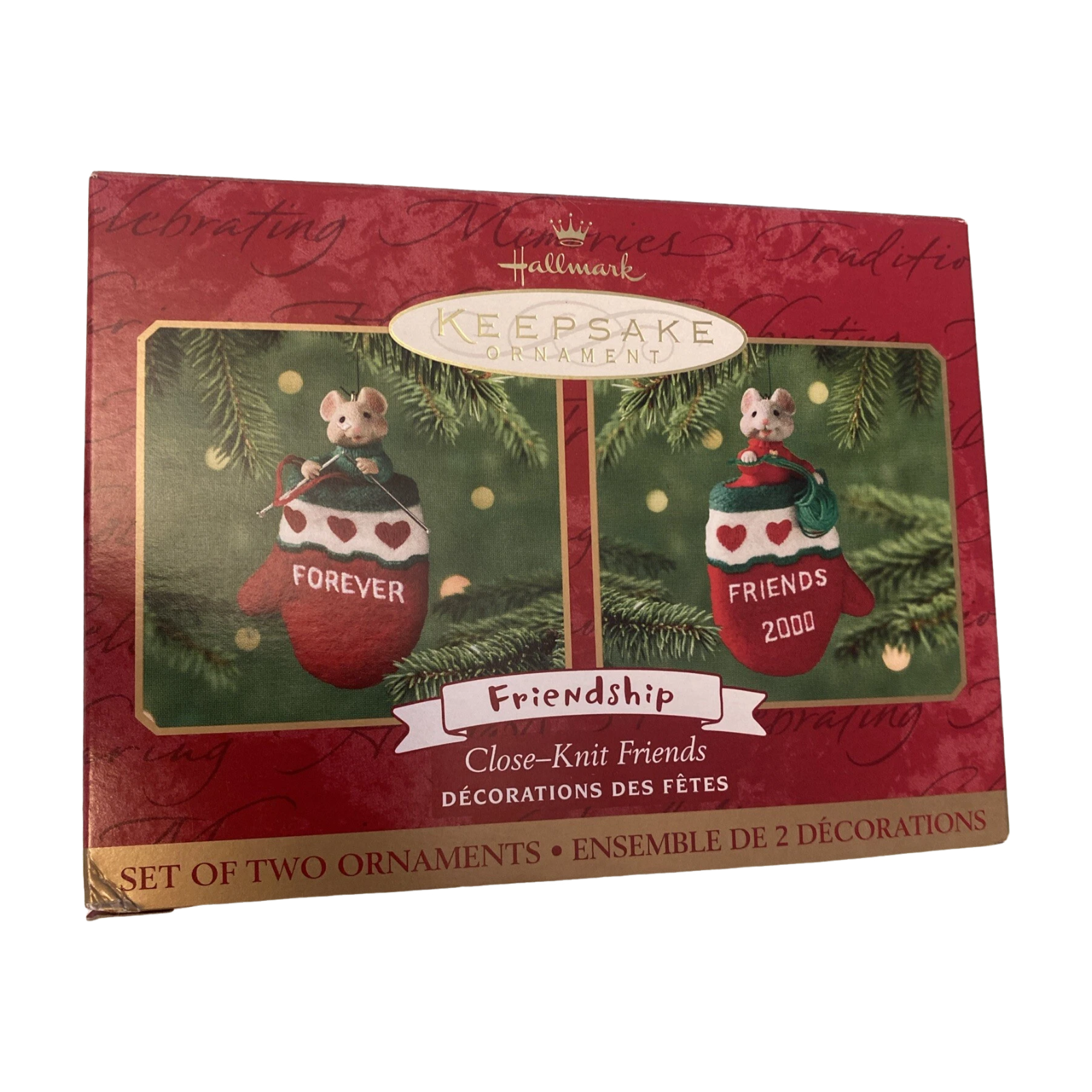 2000 Close-Knit Friends Hallmark Ornament (Friendship Set) QX8204 Image2