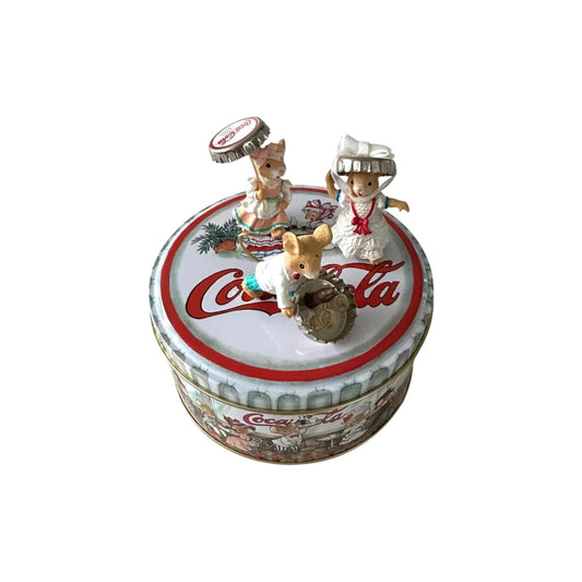 2000 Coca-Cola Christmas with Tin Box Carlton Cards Ornaments (Coca-Cola) CXOR-144E Image1