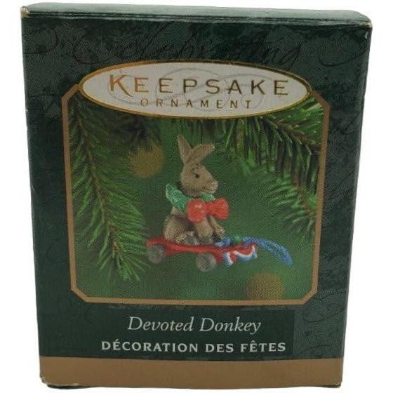 2000 Devoted Donkey Hallmark Ornament (Donkey) QXM6044