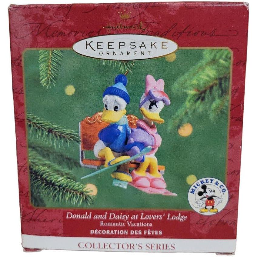 2000 Donald and Daisy at Lovers' Lodge Hallmark Ornament (Romantic Vacations) QXD4031