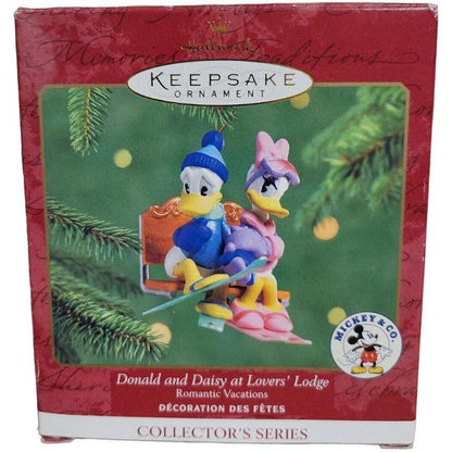 2000 Donald and Daisy at Lovers' Lodge Hallmark Ornament (Romantic Vacations) QXD4031