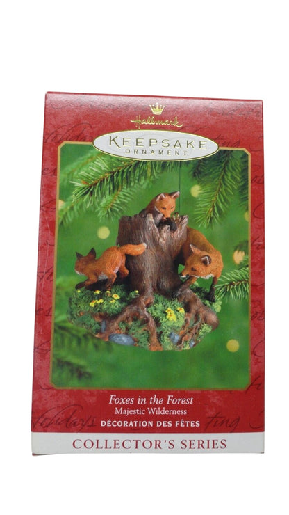 2000 Foxes in the Forest Hallmark Ornament (Majestic Wilderness) QX6794