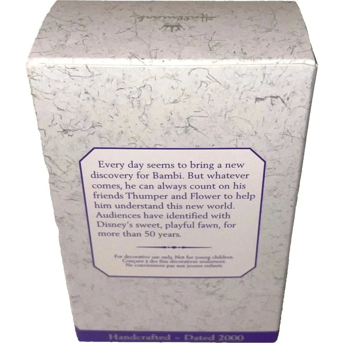 2000 Frolicking Friends Bambi, Thumper, and Flower Hallmark Ornament (Bambi) QEO8434
