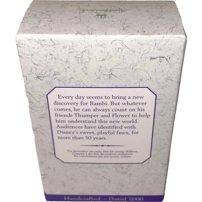 2000 Frolicking Friends Bambi, Thumper, and Flower Hallmark Ornament (Bambi) QEO8434