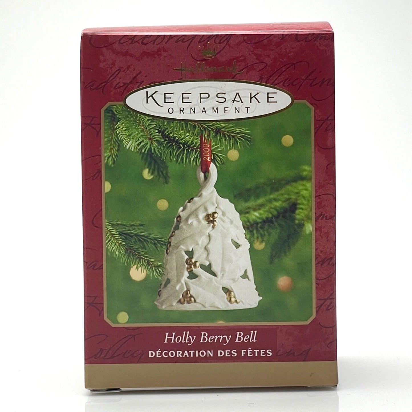 2000 Holly Berry Bell Hallmark Ornament (Bell) QX8291