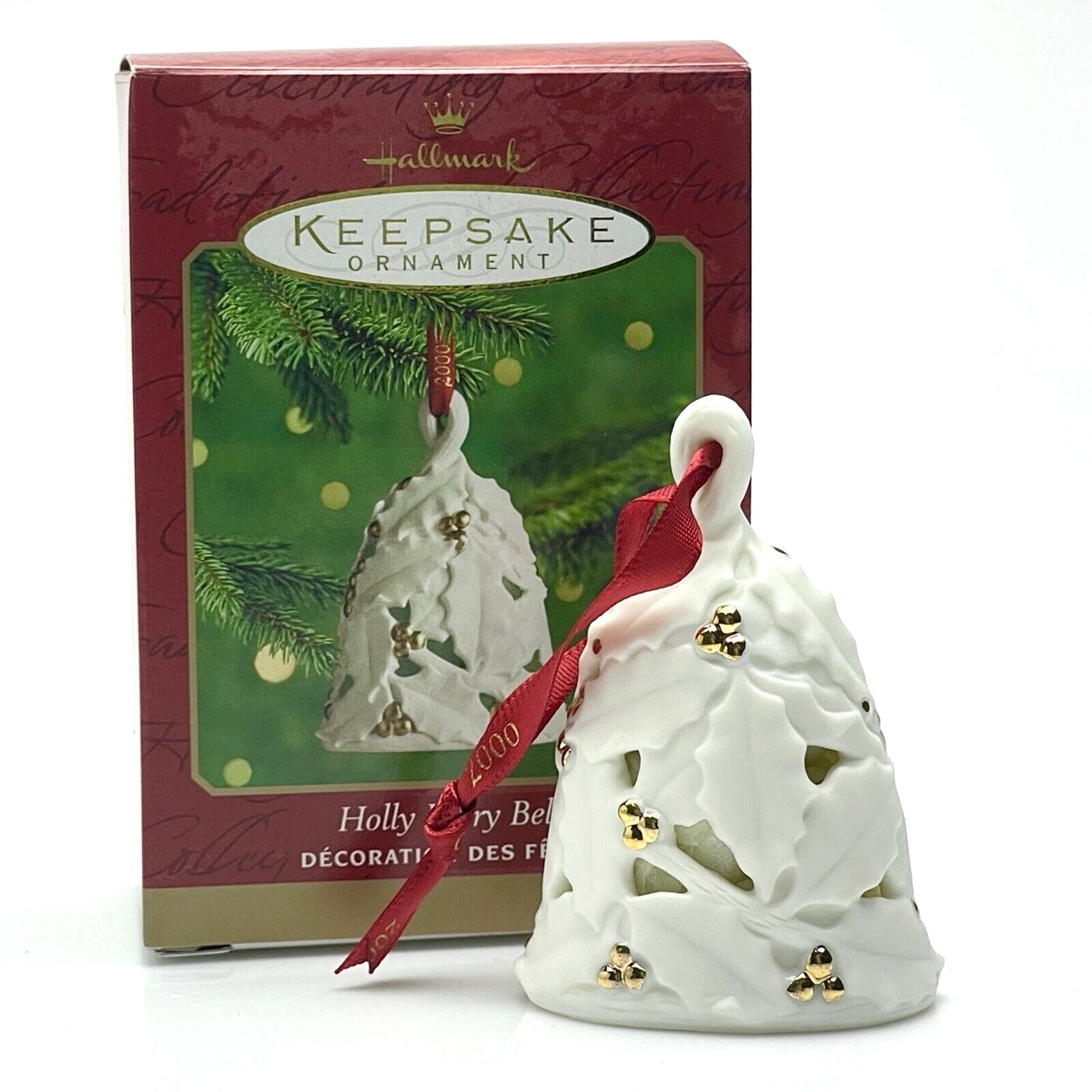 2000 Holly Berry Bell Hallmark Ornament (Bell) QX8291