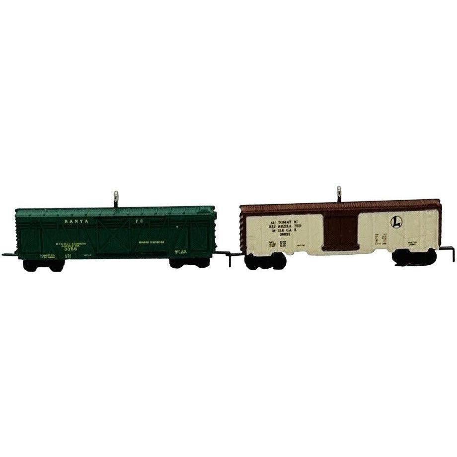 2000 Horse Car and Milk Car Hallmark Ornament (Lionel) QXM5971