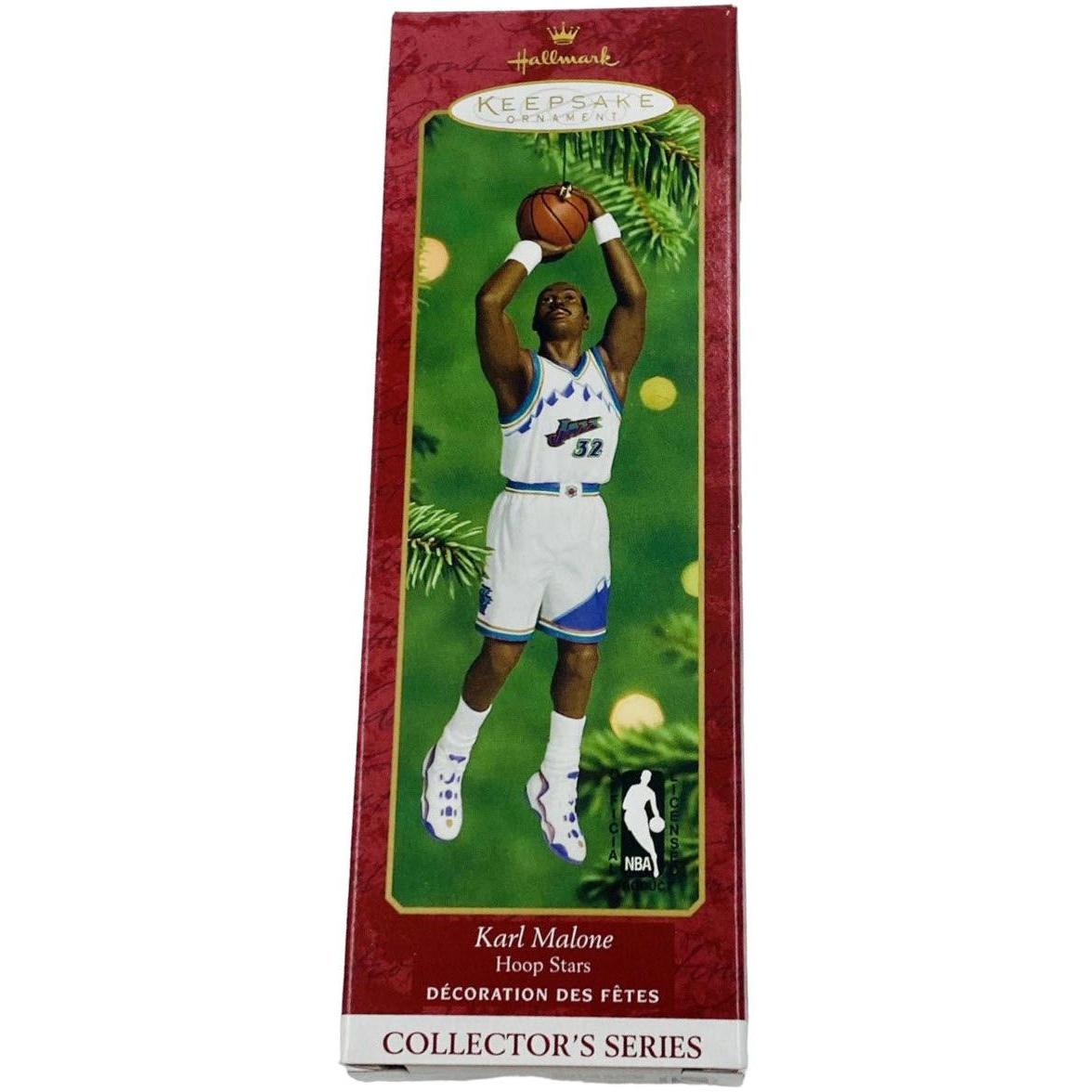 2000 Karl Malone Hallmark Ornament (Hoop Stars) QXI6901