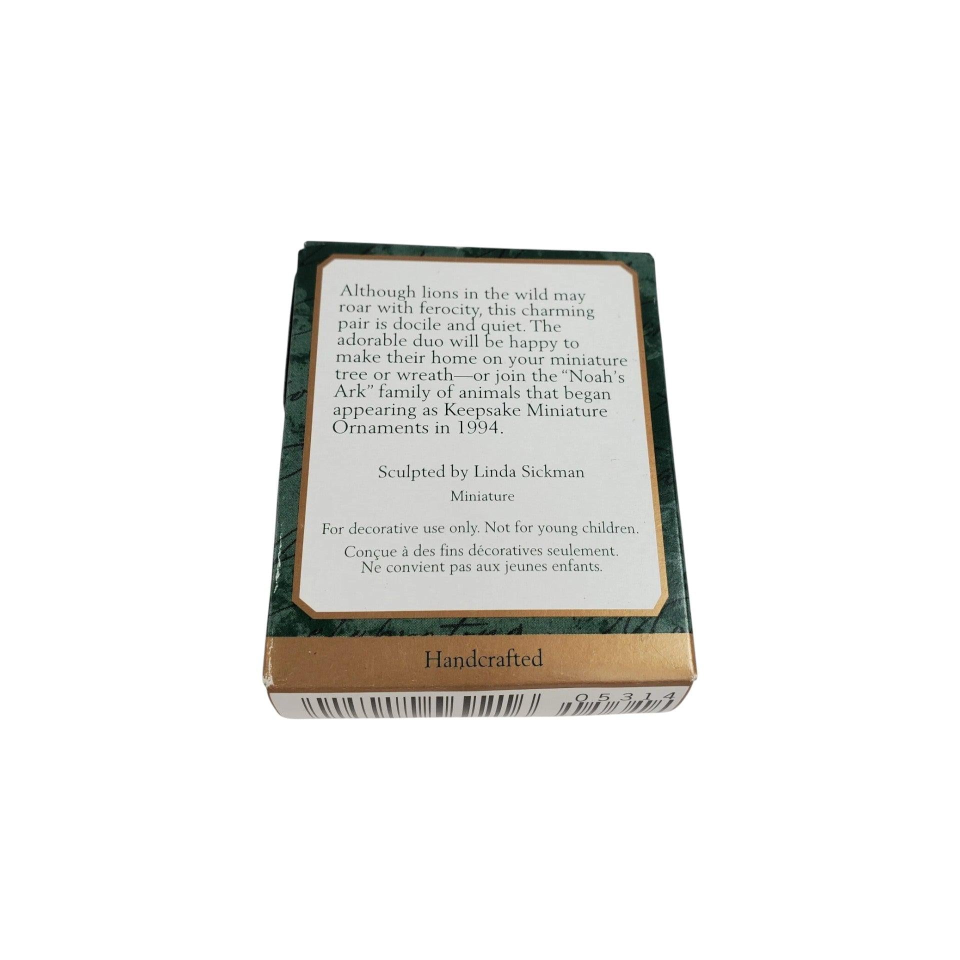 2000 Kindly Lions Hallmark Ornament (Noah's Ark) QXM5314 Image8