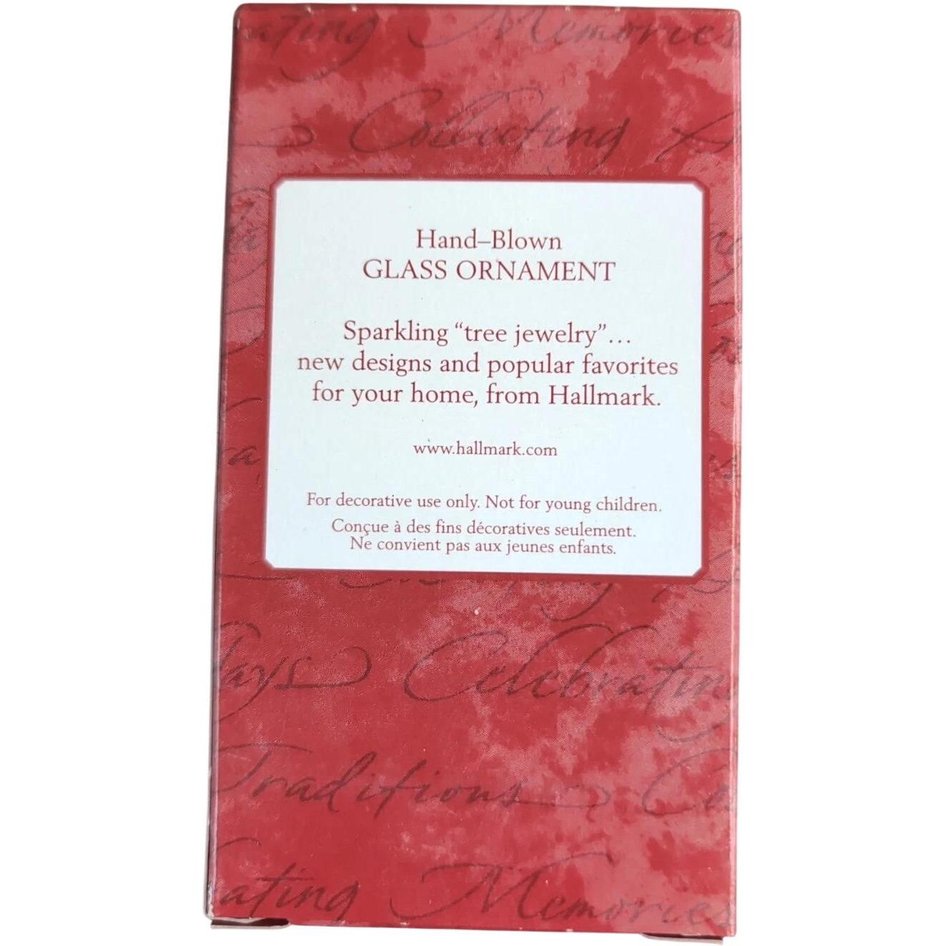 2000 Li'l Gift - Green Bow Hallmark Ornament (Blown Glass) QBG4344