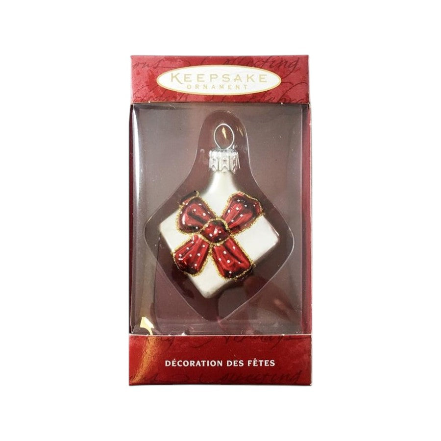 2000 Lil' Gift - Red Bow (Blown Glass)