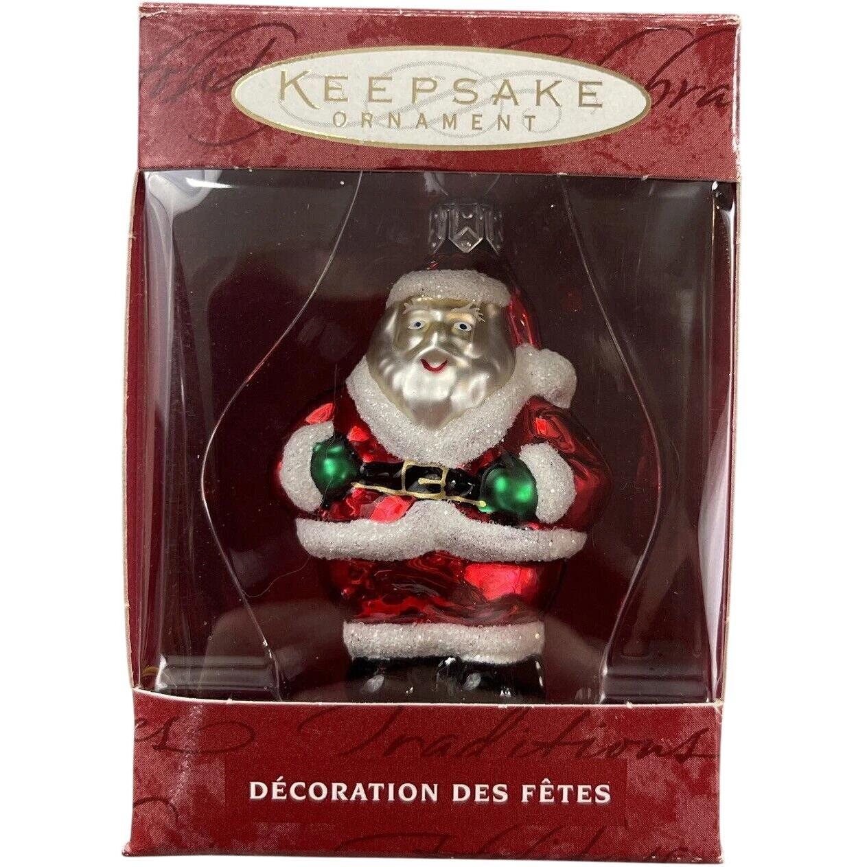 2000 Li'l Roly-Poly Santa (Blown Glass)